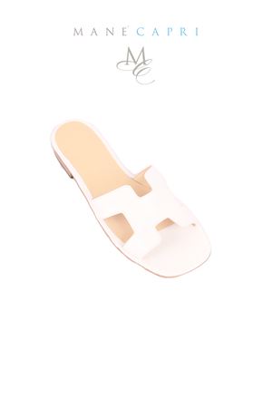 Non flip flop sandals in white color Da Costanzo | 2508BIANCO